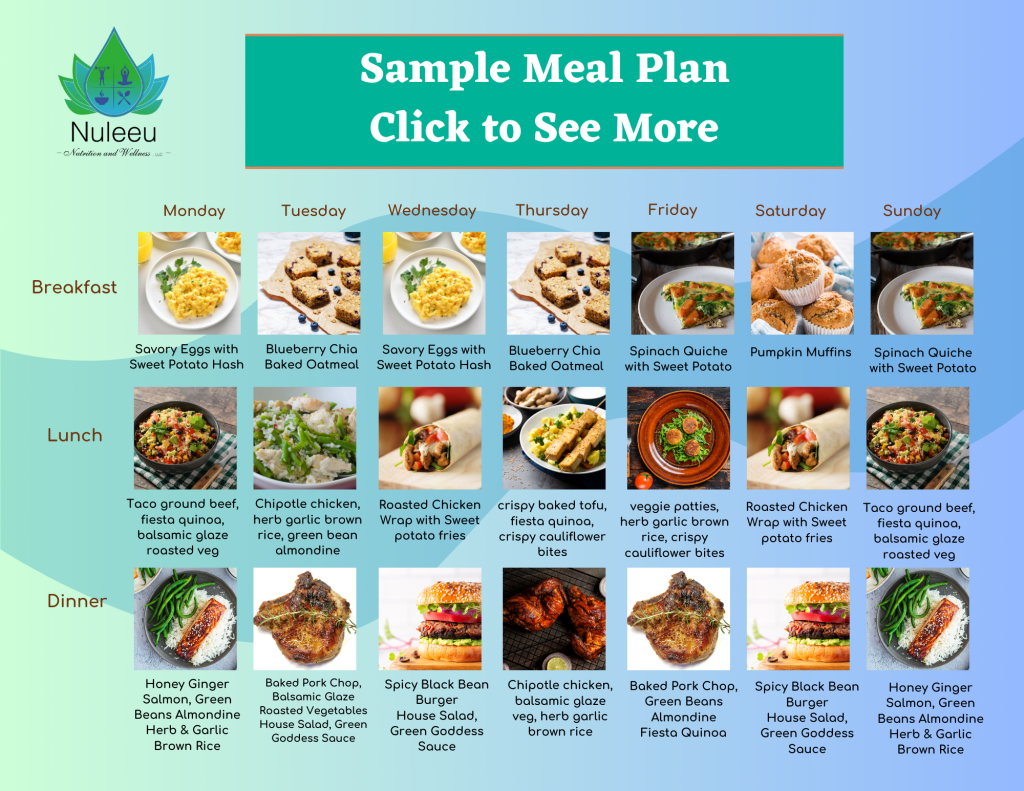 sample meal plan